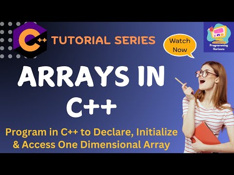 Arrays in C++ | Program in C++ to Print the Array Elements using a For loop