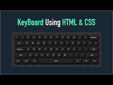Eye Catching Keyboard Design Using HTML & CSS | CSS Tricks