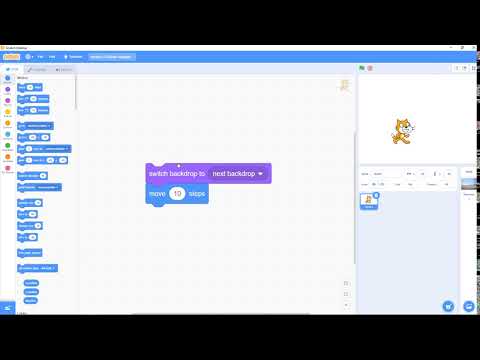 Scratch 3.4: Looks, Changing backdrop