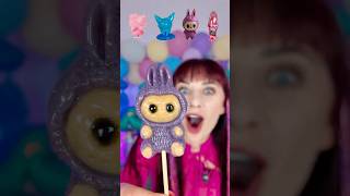 ASMR Labubu, Hello Kitty, Unicorn Lollipops Party  #mukbang