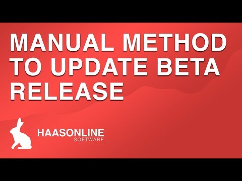 How to manually update your BETA release of HaasOnline Trade Server