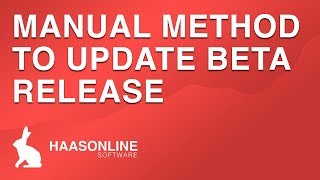 How to manually update your BETA release of HaasOnline Trade Server