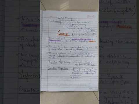croup pediatric respiratory disorder/child  health nursing #medicos #bscnursing #handmadenotes #chn