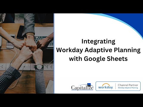 Integrating Google Sheets Data with Workday Adaptive Planning