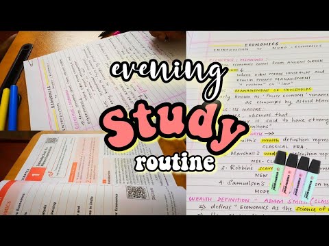 Productive study vlog (5pm-10pm)📑 : taking notes,  assignments and more #aestheticlifestyle