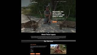 Our latest website design for Texas Legacy Outfitters #webdevelopment #casestudy #customerexperience