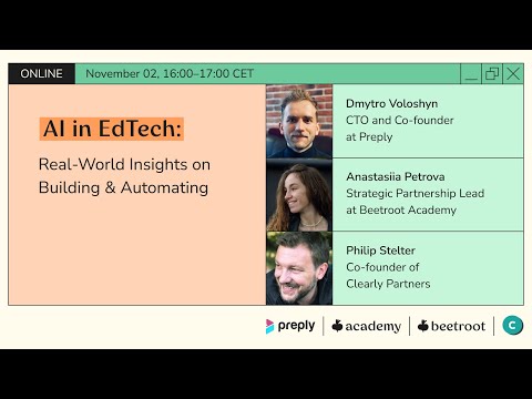 AI in EdTech: Real-World Insights on Building & Automating