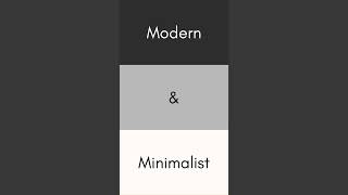 Mood Color Scheme: Modern & Minimalist