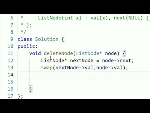 Delete Node in a Linked List        #leetcode #linkedlist