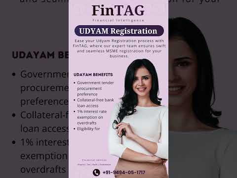 Udyam Registration - FinTAG  #financialmanagement #business #udyam #businessgrowth