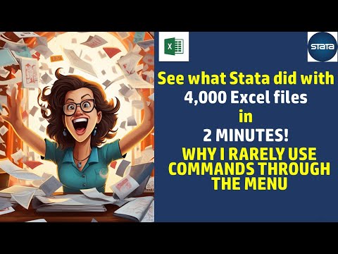 See what #Stata did with 4,000 Excel files in 2 MINUTES!