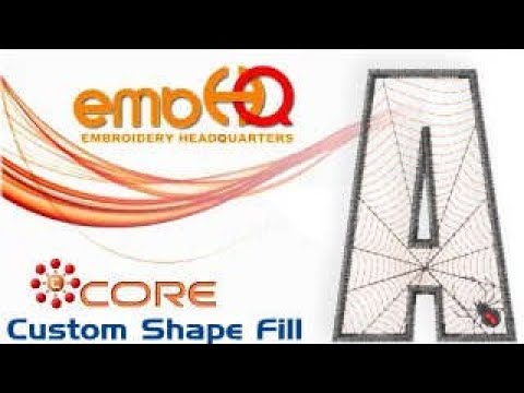 Creating and using Custom Shape fills in embHQ Core Platinum