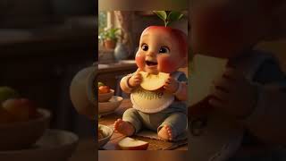 Apple eating apple. #aivideo #cute #aiart #asmreating #creativeai #techandart