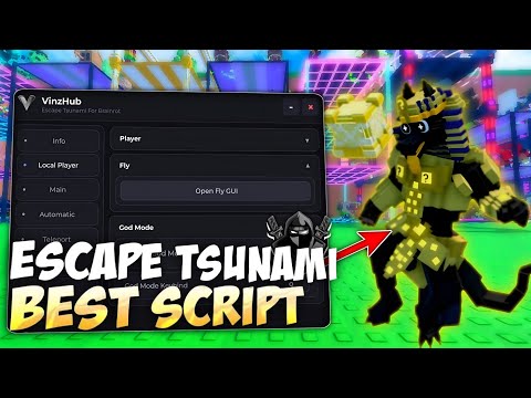 [🌋NEW] Escape Tsunami For Brainrots Script - NO KEY | AUTO TOWER TRIAL | AUTOFARM