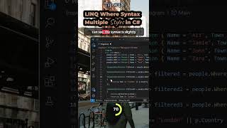LINQ Where Syntax Multiple Styles in C# Tip #48