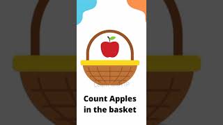 count the Apple|worksheets for kindergarten #learnnumbers #numbers #learnnumbersforkids #shorts #lkg