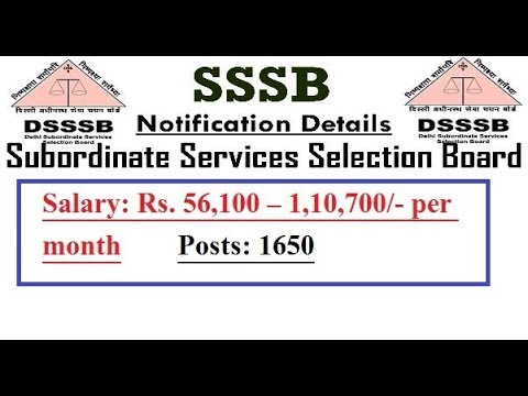 DSSSB Recruitment for 1650 Clerk, Assistant Posts