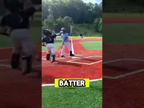 Catcher misjudged the batter!!!😱😱😱