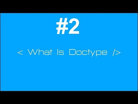 Doctype Html,Versions Of Doctype[Hindi]