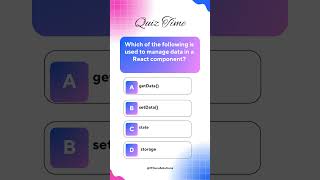 ReactJS Quiz: Which Manages Component Data? 💻 | Web Development Tips by IT Guru Solutions
