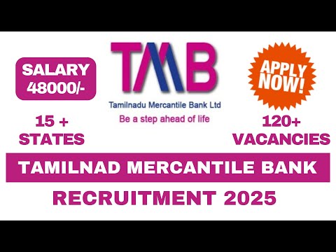 Tamilnad Mercantile Bank (TMB) Recruitment 2025 |  Apply Online Now! 🚀@Jobportalofindia1 @Shorts
