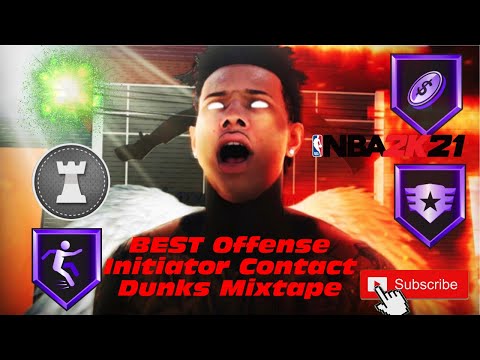 NBA 2K21 BEST Offense Initiator Contact Dunks Mixtape