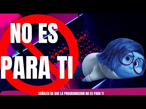 ⚠️ SEÑALES de que la PROGRAMACIÓN No es para Ti