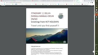 Class 12  Unite-4,Tourism NSQF Haryana, Itinerary meaning and concept
