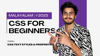 CSS Malayalam Tutorial |Text Styles  | Day 4 CSS for Beginners