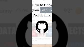 How to copy your GitHub profile link #shorts