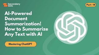 AI-Powered Document Summarization! 📄 How to Summarize Any Text with AI | Lesson 14