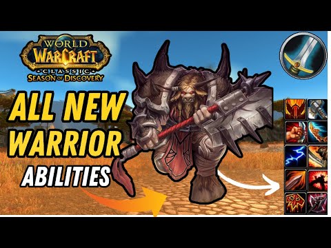 WARRIORS NEW Abilities Added in Classic WoW Season Of Discovery.    (Classic Plus)