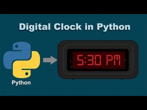 Digital Clock using python code #python #code #university #shorts