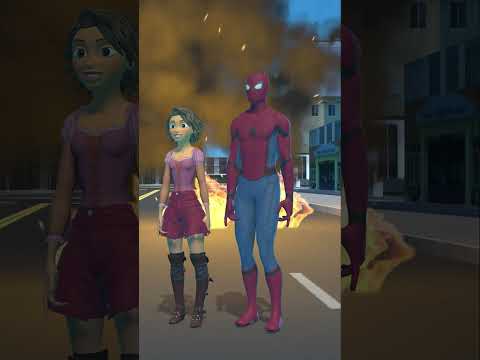 Rapunzi Women with Spider Man  #story #rapunzelstory #animatedfilm #rapunzel #film #animatedmovie