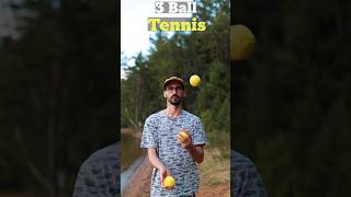 Easy Juggling trick 3 ball Tennis #juggling #jugglingballs  #tricks #juggle