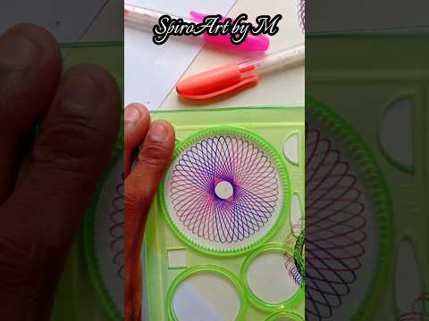 Colourful Spirograph Art 😍😍 #shorts #spirograph #asmr #relaxingart