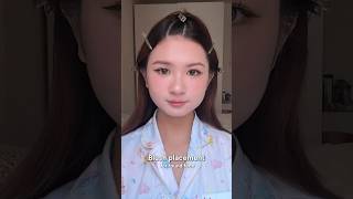 blush placement tips for round face! #makeuptutorial #roundface #blush #makeuphacks
