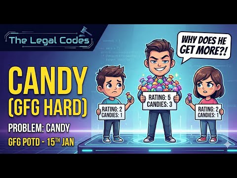 Candy - GFG Practice | Problem of the Day 15 January | C++ Solution Explained