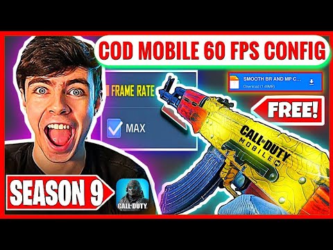 How to unlock 60 Fps & Max Graphics Codm Global / Garena Best 60 Fps Config For Cod mobile Season 9