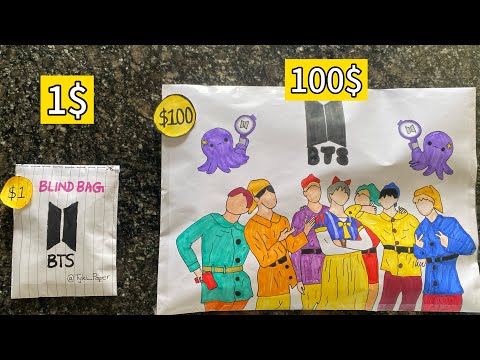 💸1$ vs 100$ BTS Blind bag