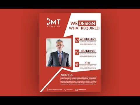 How to design business flyer in photoshop | photoshop flyer design tutorial
