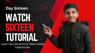 CSS Lists & CSS Tables Tutorial | List Style, Table Border, First Option Explained