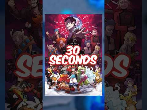EVERY Pokémon Villain in 30 SECONDS