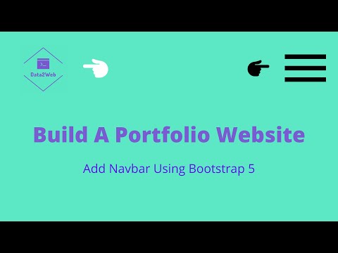 Introduction to Website Development - Build a single-page portfolio website - Navigation Menu