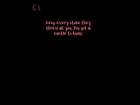 Keep every stone #motivation #selfimprovement #mindset #life #2026 #trending