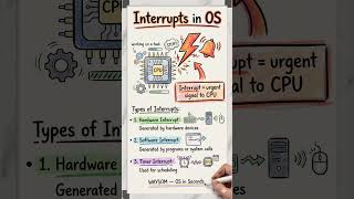 Interrupts Explained in 60 Seconds | Types of Interrupts  OSBasics#education #operatingsystem #facts
