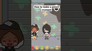 How to make the pencil crumpet✏️ #tocashorts#shorts#toca#fun#crumpet