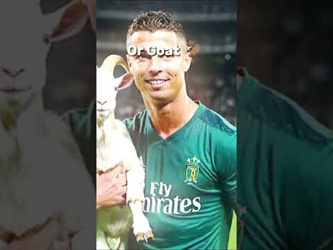 Who's the goat 🐐? Ronaldo 🙌🏼#messi #ronaldo