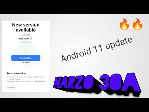 Realme Narzo 30a Got Android 11 Update | Android 11    2021