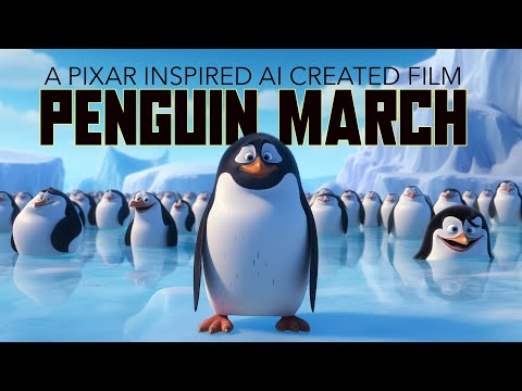 Penguin March |  A Pixar Inspired AI Created Film